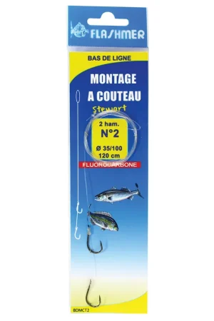 Bas de ligne flashmer montage à couteau Bon Plan