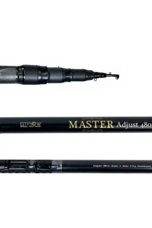 Prix Promo Canne Toc T&eacute;l&eacute;r&eacute;glable Strow Master Evo Adjust 4.80m, 5-15g