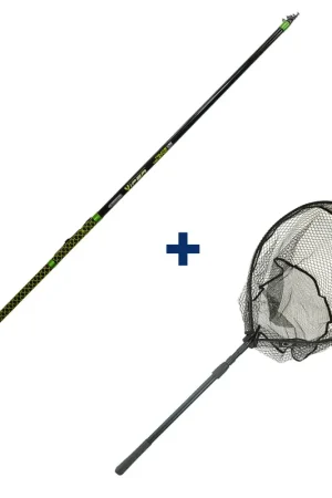 Produit De Marque Pack Garbolino Canne T&eacute;l&eacute;scopique 3m + Epuisette Pliante