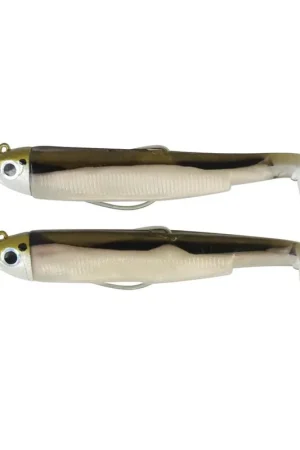 Expédition Rapide Leurre Souple Shad Fiiish Double Combo Shore Black Minnow 120, 12g