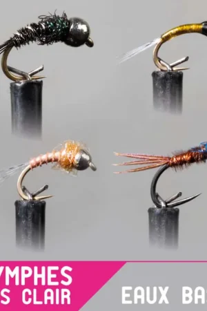 Set Nymphe Garbolino x4 - été / eaux basses / temps clair Dernière Chance