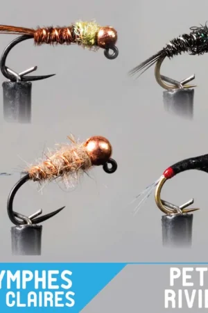 Super Prix Set Nymphe Garbolino x4 - petites rivières / eaux claires