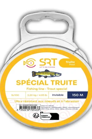 Vente Flash Nylon SRT SPECIAL TRUITE 150M - INVISIBLE