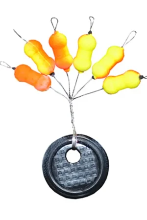 Livraison Express Guide Fil Autobloquant Ripstop Fiquet Jaune/Orange (x6)