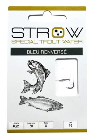 Marque Hameçons montés STROW bleu renversé