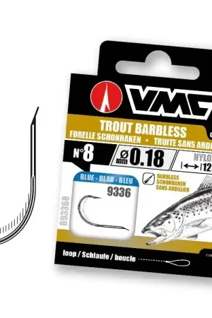 Hameçons VMC Bleu sans ardillon 10 par pochette Affaire À Saisir