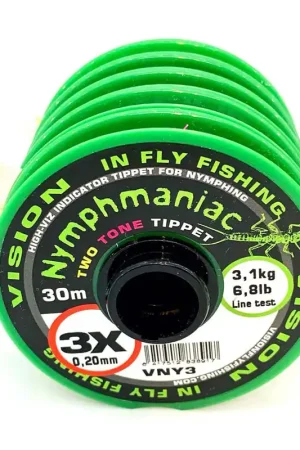 Certifié Nylon Indicateur Vision Nymphmaniac Two Tone Tippet 30m