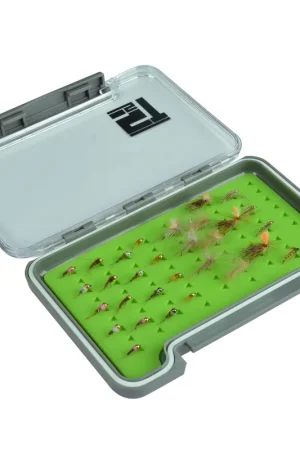 Boîte à mouche silverstone waterpro rubber slim/small (capacité 75 mouches) Haute Qualité