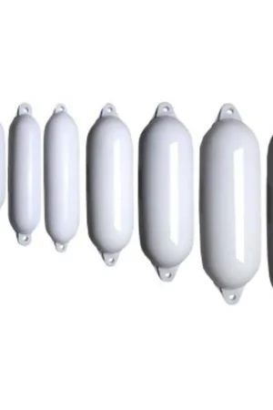 Bon Plan Pare-battage Eco Fender 3 - 2 yeux - &oslash;15x60cm - blanc