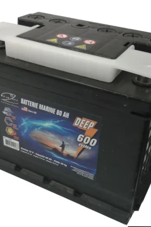 Nouvelle Collection Batterie Marine Frazer 80Ah 600 Cycles