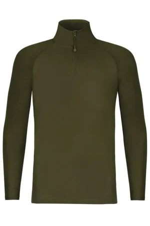 Maillot Korda a manche longue Kool UPF Zip Jersey Dark Olive Meilleur Choix