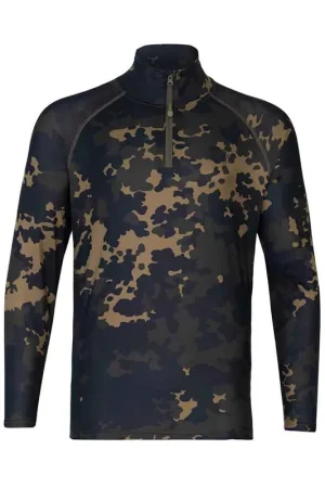 Quantité Limitée Maillot Korda a manche longue Kool UPF Zip Jersey Dark Camo