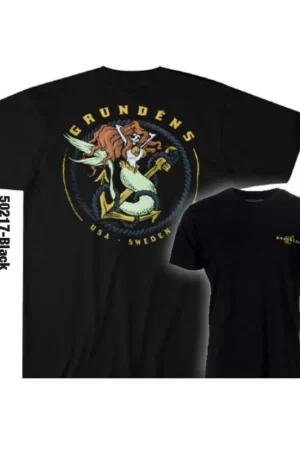 T-shirt Grundens Mermaid SS Black Acheter En Ligne