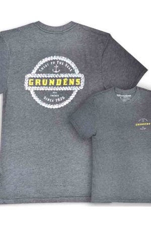 Pas Cher T-shirt Grundens Rope Knot SS T-shirt Heather Charcoal