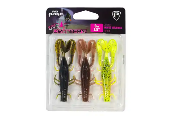 Fox Rage Critters UV Mixed Colour Packs 3pcs Nouvelle Collection