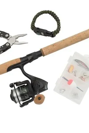 Prix Réduit Combo Canne Télescopique Abu Garcia Diplomat Wilderness Survival 2.13m (2-10g)