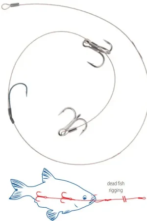 Expédition Rapide Dragon Treble Hook Deadbait Leader