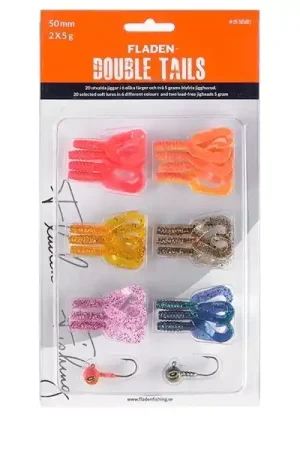 Fladen Soft Lure Assortment Double Tails Offre Exclusive