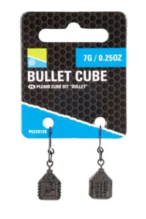 Promotion Saisonnière Plombs feeder Preston Bullet Cube (2 pièces)