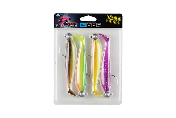 Fox Rage Zander Pro Shad Mixed UV Colour Pack Loaded (4pcs) Acheter En Ligne
