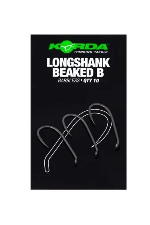 Prix Promo Hameçons pour Carpe Korda Longshank Beaked Barbless (10 Pièces)