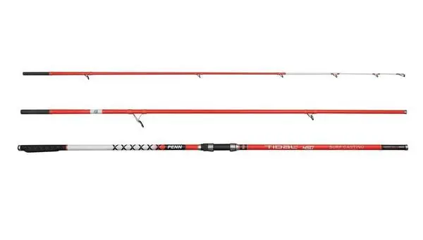 Super Prix Canne Penn Tidal X K-Solid Carbon Tip 453 Surfcasting 4.50m (100-250g, 3 Brins)