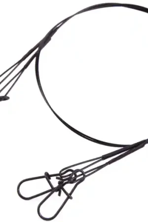 Bas de ligne acier Leader Ultimate 1x7 Steelwire Black 30 cm - 2pcs Prix Choc