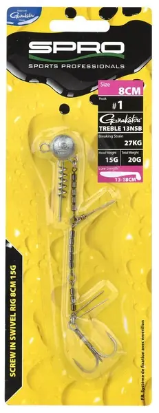 Achetez Aujourd'hui Spro Screw In Swivel Rig 8cm Hameçon 1