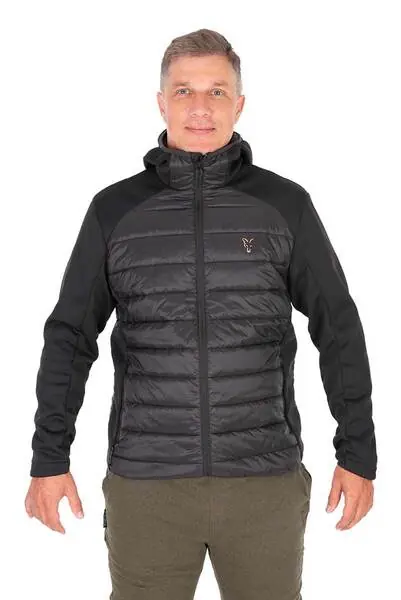 Veste Hybride Noir/Orange Fox Collection Populaire
