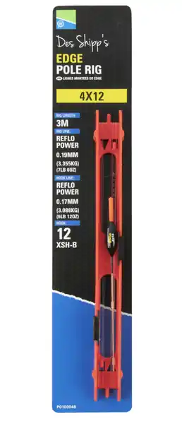 Commander Vite Ligne Preston Des Shipp's Edge Pole Rig 0.12mm (Taille 12)