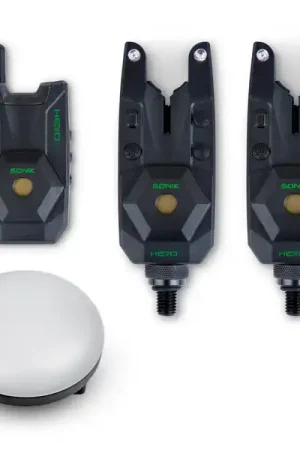 Ensemble de Détecteurs de Touche Herox Sonik 2+1 avec Lampe pour Bivvy Seulement Aujourd'hui