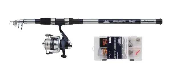 Offre Du Jour Ensemble mer Shakespeare Salt Jetty Jouster Tele Combo Set 2.40m (20-60g)