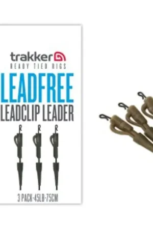 Bas de Ligne Leadfree Leadclip Trakker 45lb (75cm) Pack de 3 (3 pièces) Satisfait Ou Remboursé