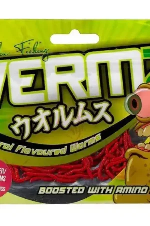 Fladen Vermz Bloodworm Natural Red 0,9cm (320 pcs) Soldes