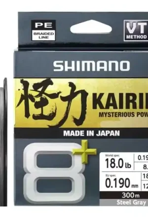 Tresse Shimano Kairiki 8+ Grey 300m Expédié Aujourd'hui