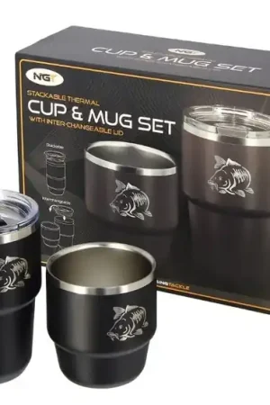 Ensemble thermos NGT pour boisson de plein air Double Tasse Empilable (Tasse + Mug) Expédié Aujourd'hui