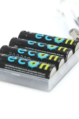 Vente Directe Piles rechargeables Wolf USB AA Econ 4 Pack
