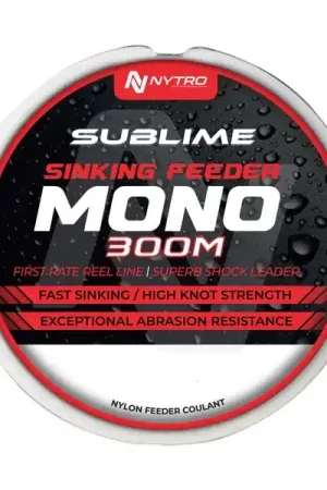 Vente Directe Fil Nytro Sublime Sinking Feeder Mono Nylon 300m