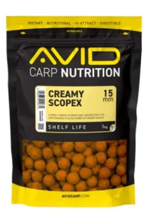 Vente Directe Bouillettes Avid Creamy Scopex (1kg)