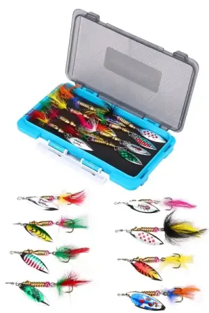Solde Fish4All Spinner Box Willow 7cm 4.3g (8 pcs)