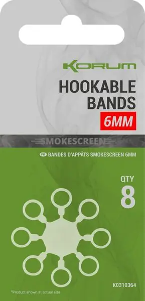Super Prix Bandes à Appâts Korum Smokescreen Hookable Bait Bands