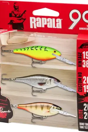 Set leurres Rapala R90 Shad Rap Mid Bright (3 pièces) Offre Limitée