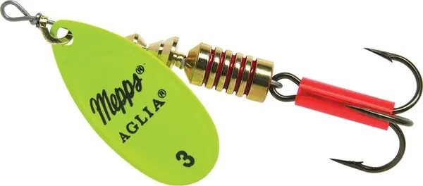 Super Prix Cuillère Mepps Aglia Spinner Fluo Chartreuse