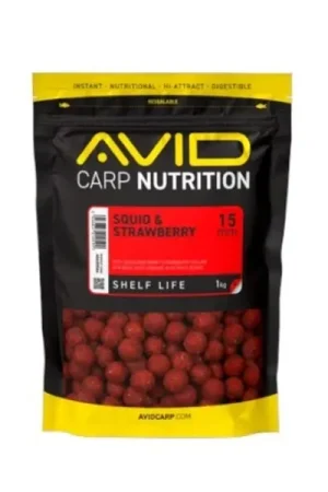 Certifié Bouillettes Avid Squid & Strawberry (1kg)