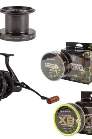 Prix Bas Set de moulinets Ultimate Scorpion Big Pit Duo Bobine