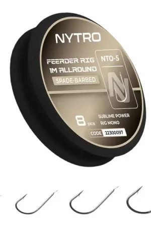Bas de Ligne Poissons Blancs Nytro NTO5 Feeder Allround Ready Tied Rigs (8 Pièces) Jusqu'à Épuisement Des Stocks