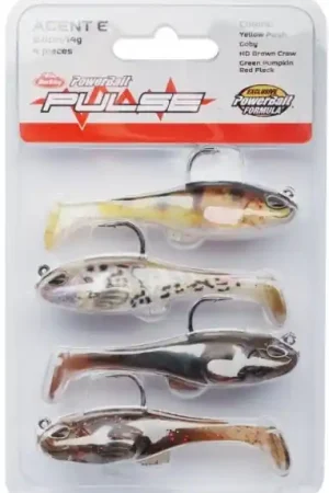 Authentique Berkley Pulse Agent E Softbait 4-Pack 8.0cm (14g)