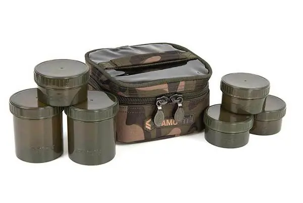 Trousse Fox Camolite 6 Pot Hookbait Case (Incl. 6 Pots) Certifié