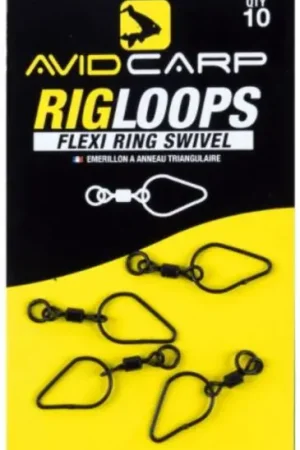 Avid Carp Rig Loops Flexi Ring Swivel Acheter Direct