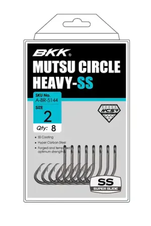 Nouvelle Collection Hameçons mer BKK Mutsu Circle Heavy SS